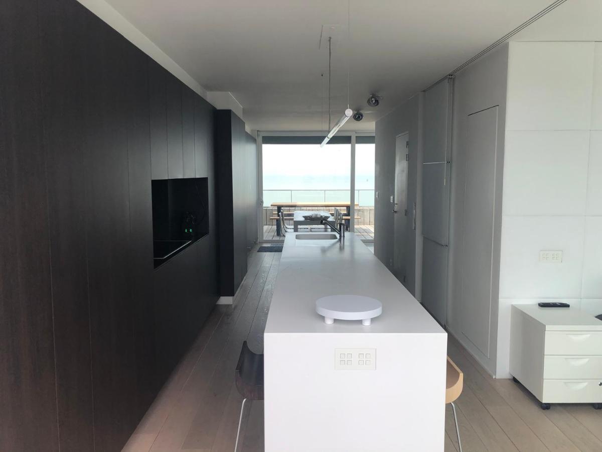 דירות Penthouse Sea-Loft Blankenberge, Uniek Zeezicht, Luxeloft Met 40M2 Terras! מראה חיצוני תמונה